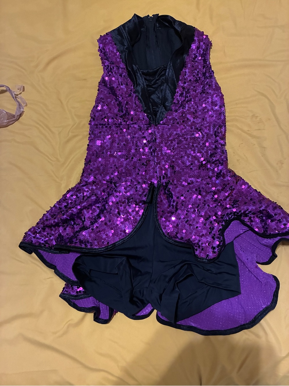 Weissman Purple Sequin Performance Dress